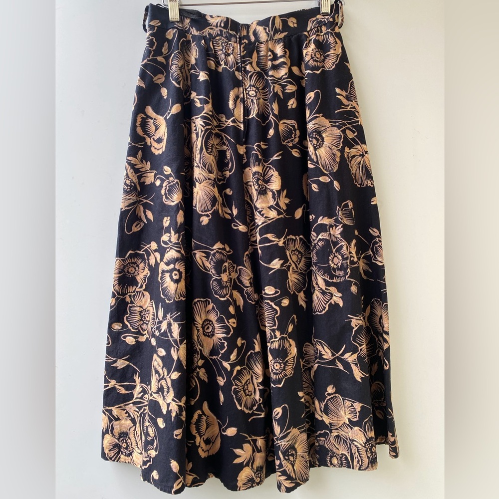 Vintage Floral midi Skirt - size 2-4 - Picture 2 of 5